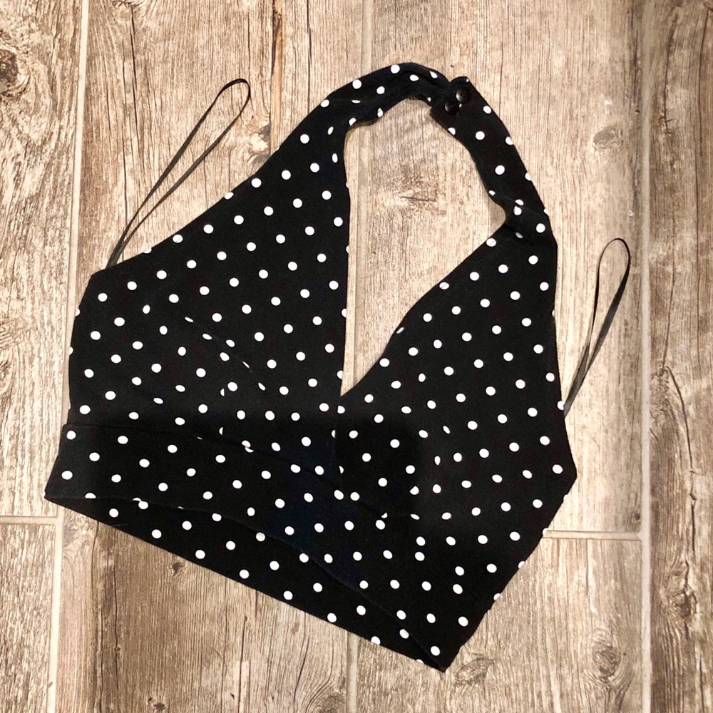 Halter Polka Dot Top
